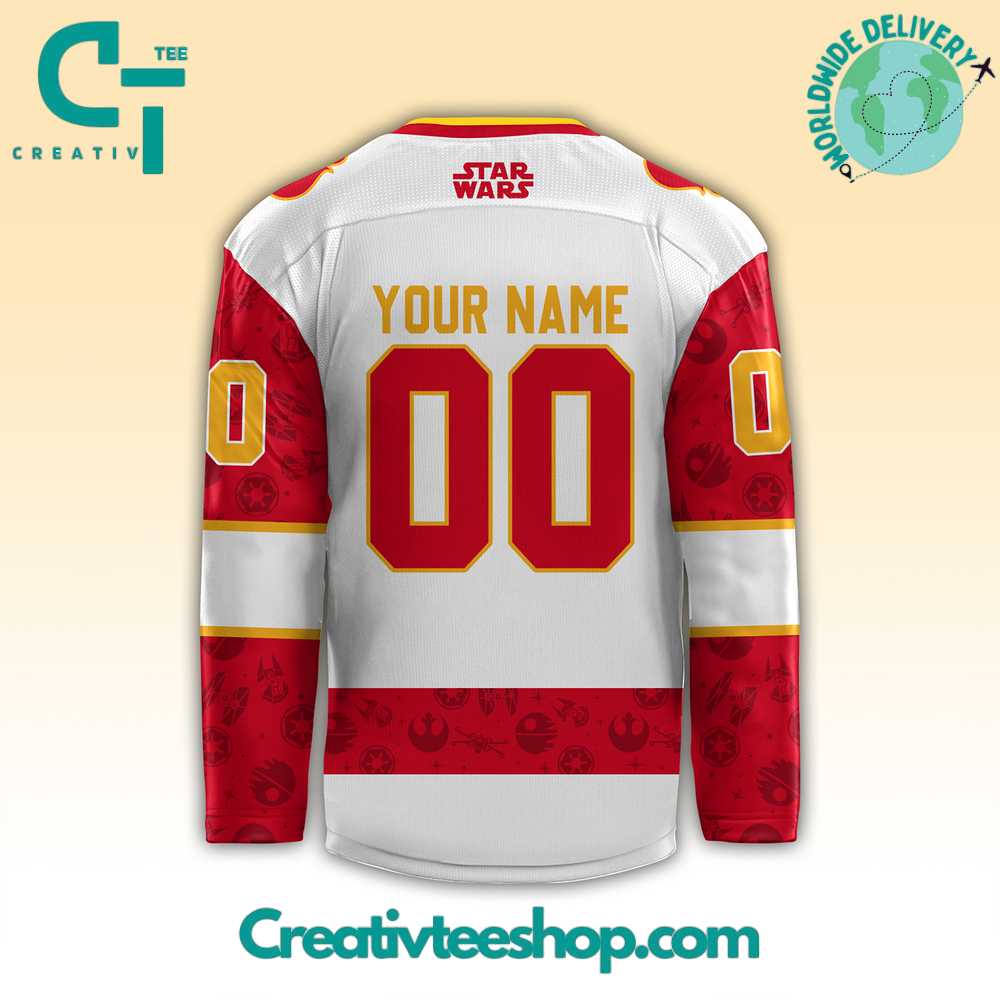 Calgary Flames X Star Wars Night 2024 Hockey Jersey