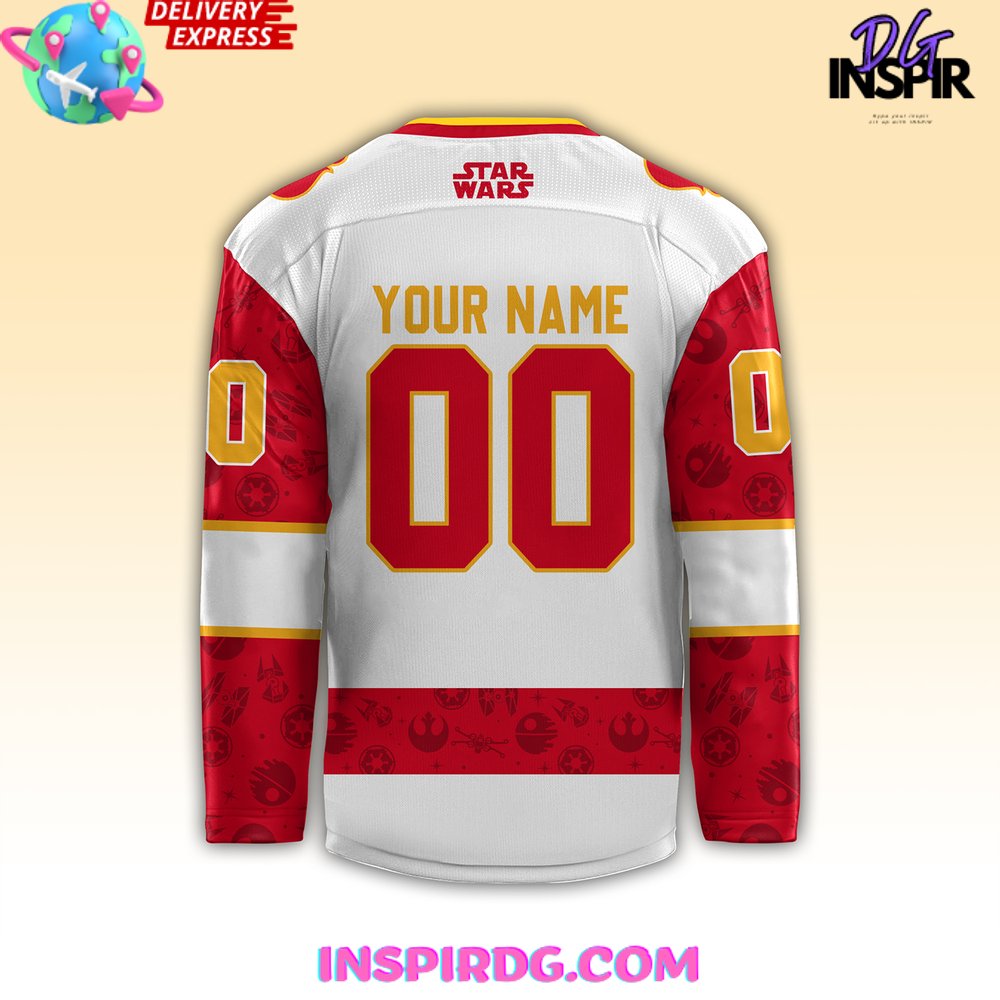 Calgary Flames X Star Wars Night Custom Hockey Jersey