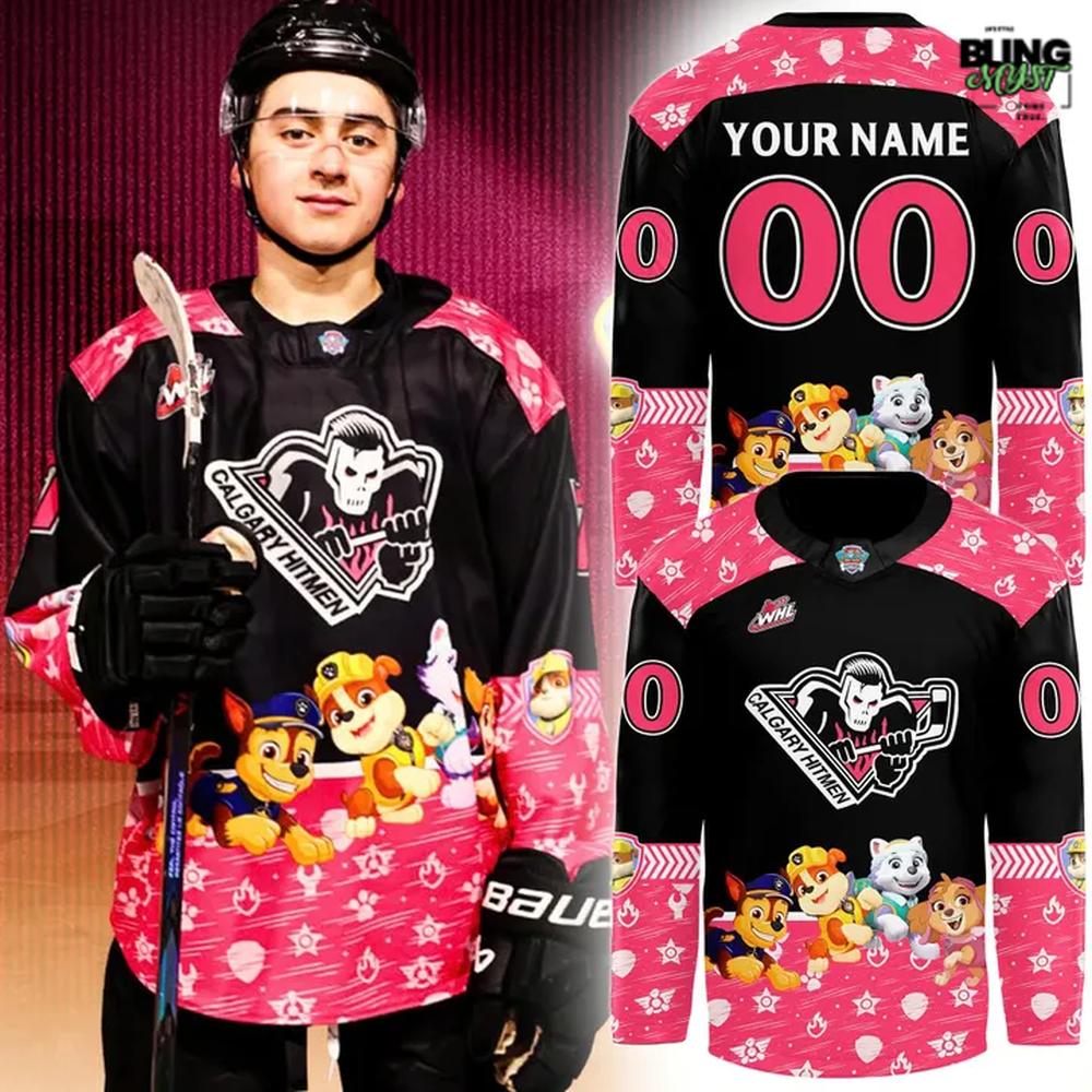 Calgary Hitmen Paw Patrol Night 2026 Hockey Jersey