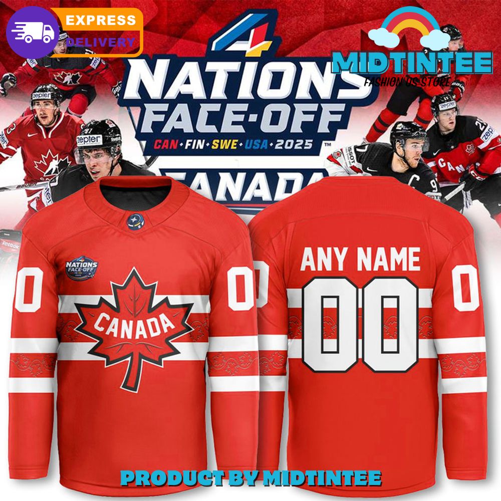 Canada National Ice Hockey Team 4 Nations Face-Off 2025 Hockey Jersey