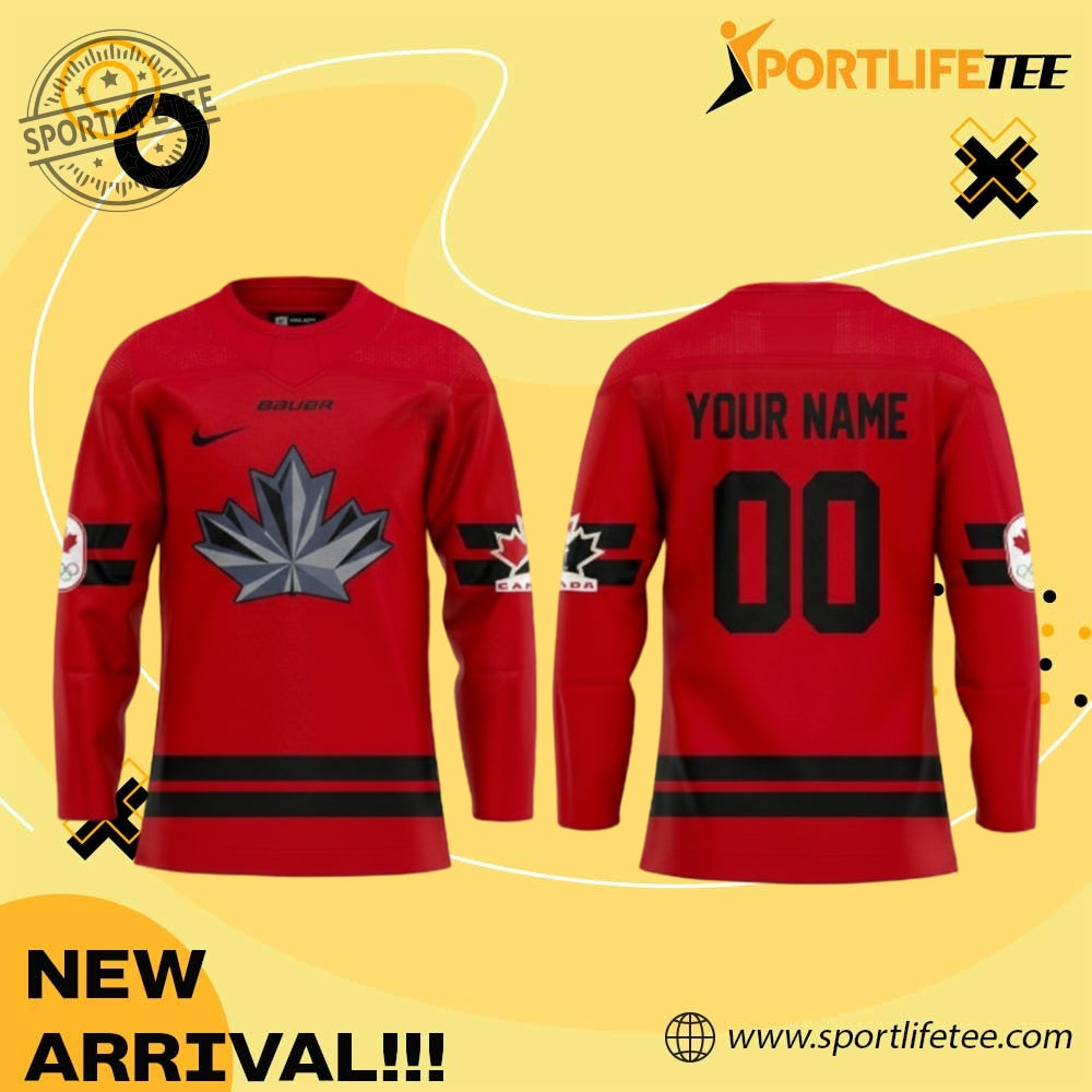 Canada New Uniforms For 2026 Winter Olympics Cancer Hockey Jersey