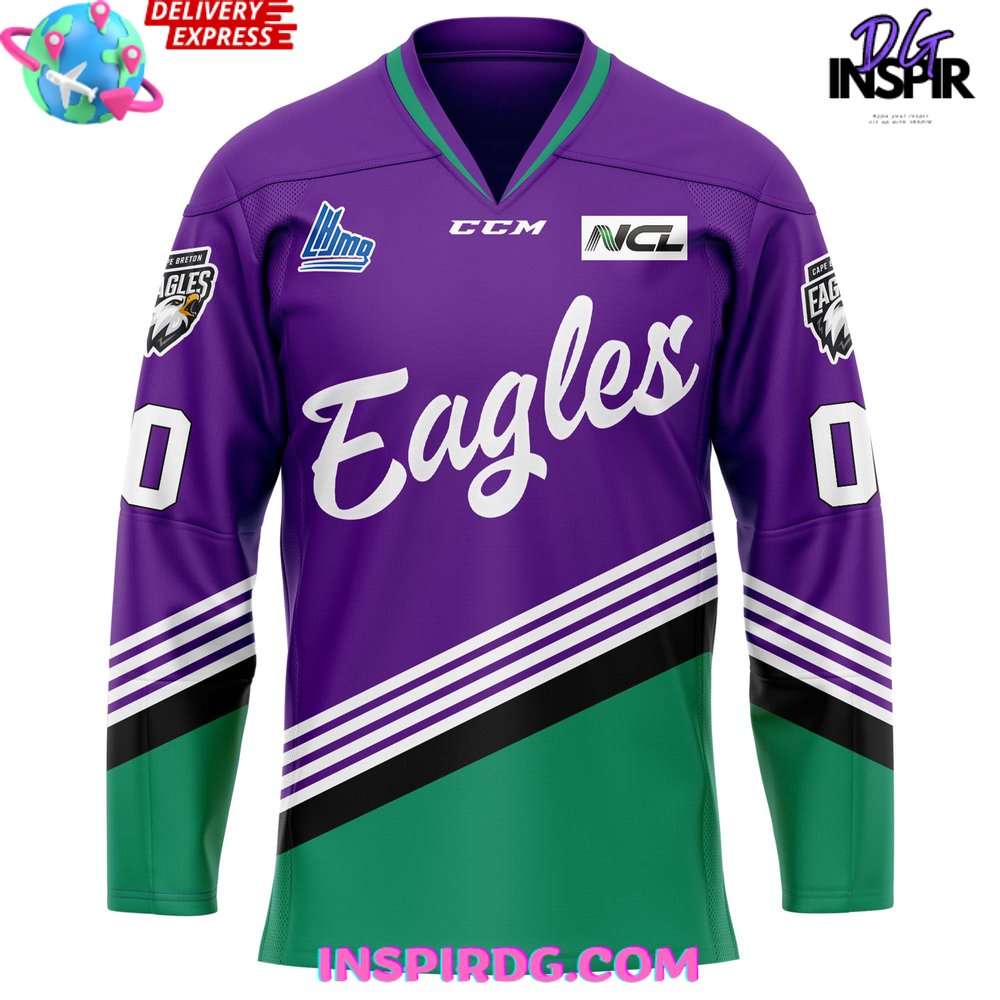 Cape Breton Eagles Hockey Fights Cancer Special Hockey Jersey