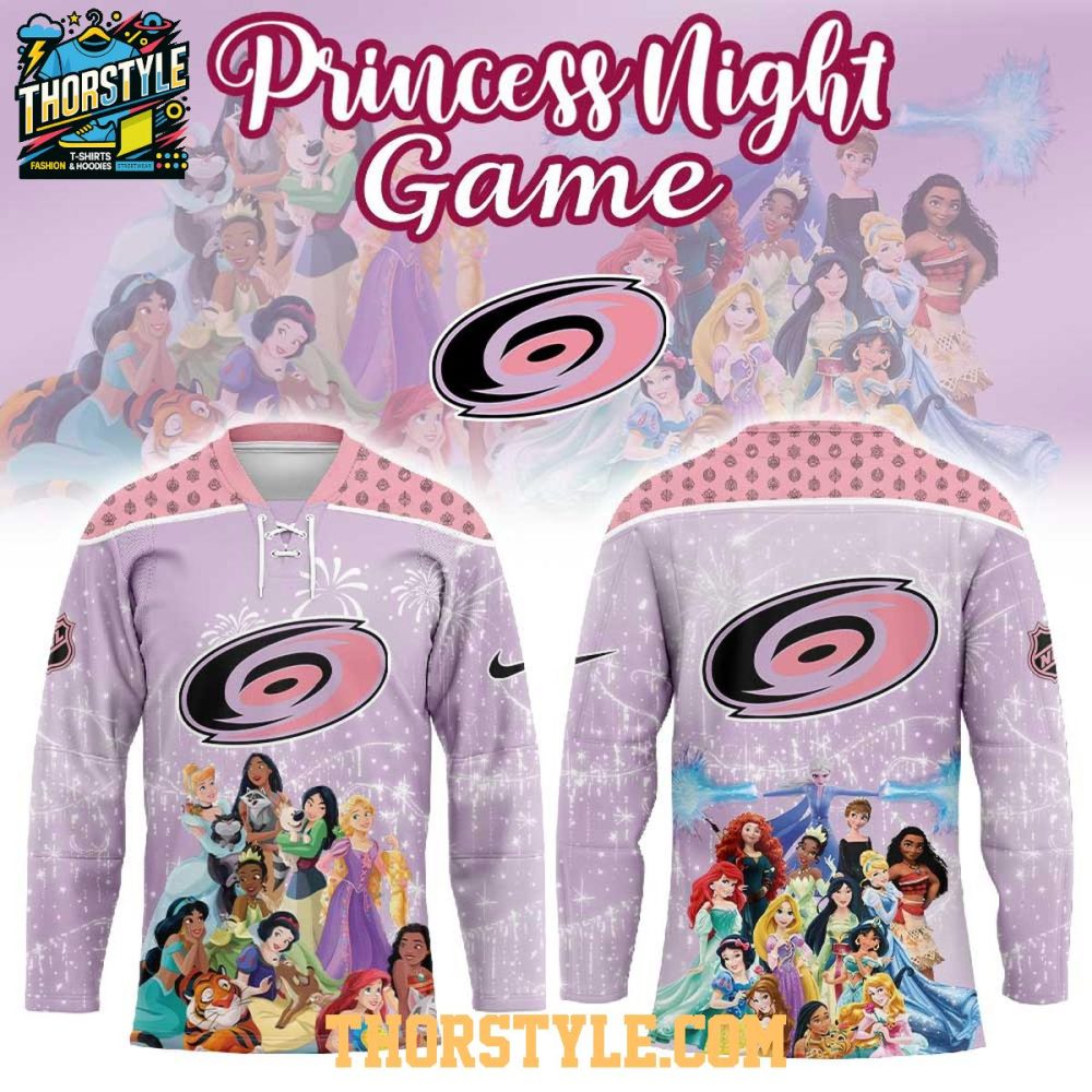 Carolina Hurricanes Disney Princess Game Night 2026 Personalized Hockey Jersey