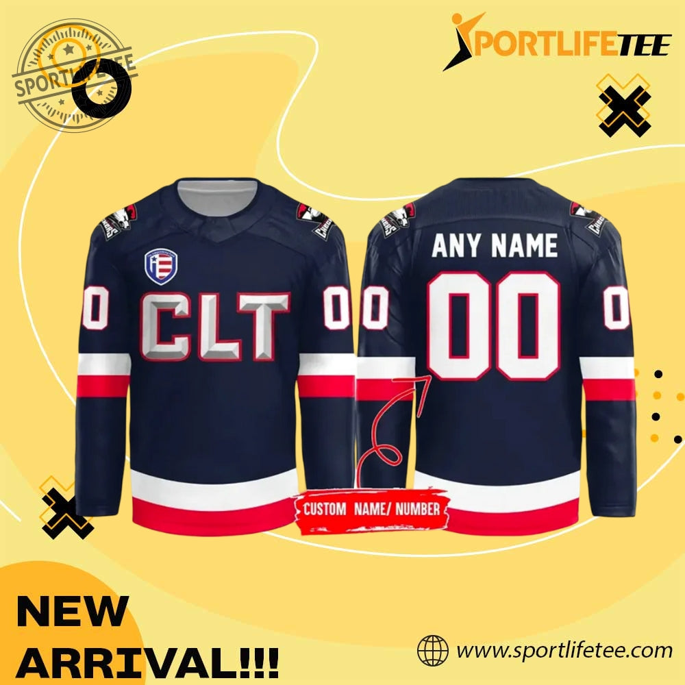 Charlotte Checkers 2026 Usa Night Hockey Jersey
