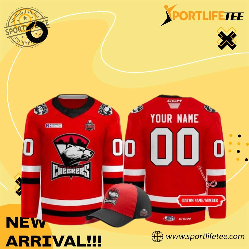 Charlotte Checkers New Hockey Jersey Personalized Name