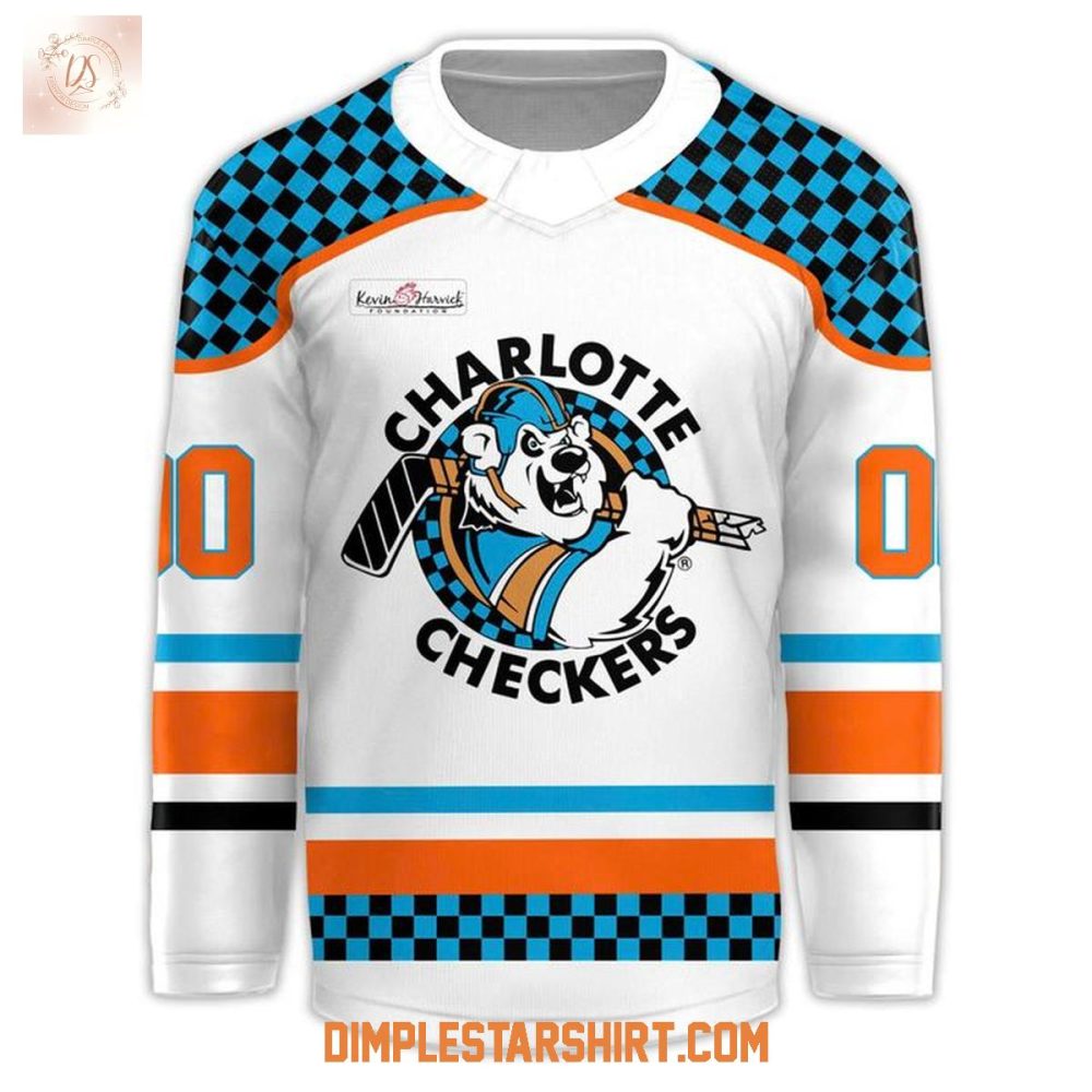 Charlotte Checkers Throwback 90S Hockey Jersey