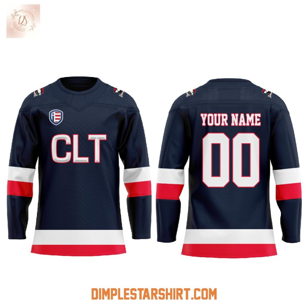 Charlotte Checkers Usa Night Hockey Jersey