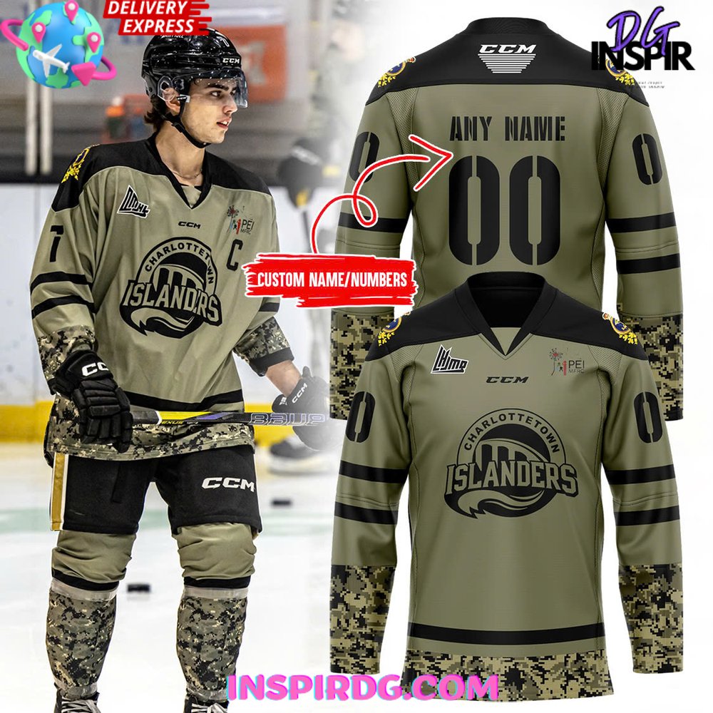 Charlottetown Islanders Military Appreciation Special Hockey Jersey