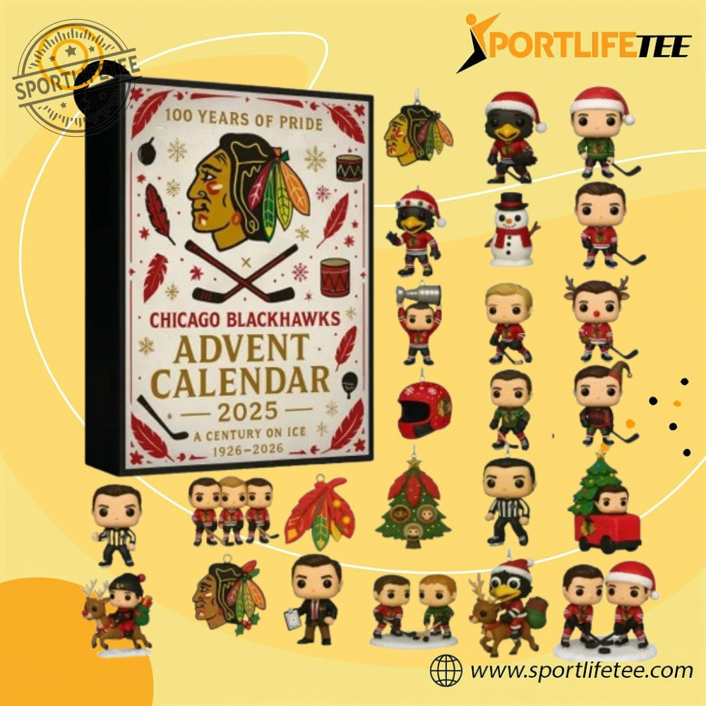 Chicago Blackhawks 100Th Anniversary Anniversary Advent Calendar Gift For Fans
