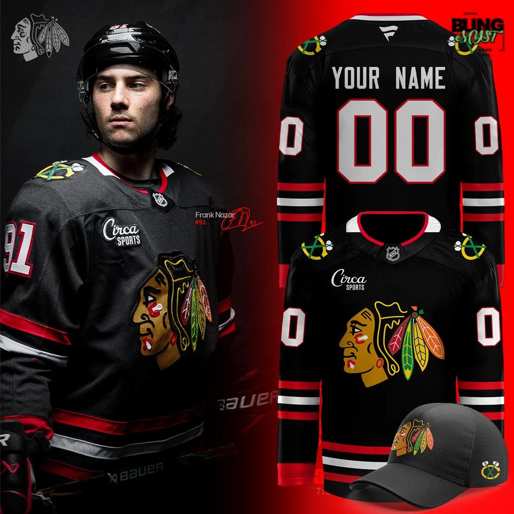 Chicago Blackhawks Black Alternate Uniform Returns After Two Decades Nhl Hockey Jersey