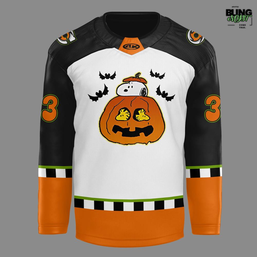 Cincinnati Cyclones Peanuts Great Pumpkin Special Edition Hockey Jersey