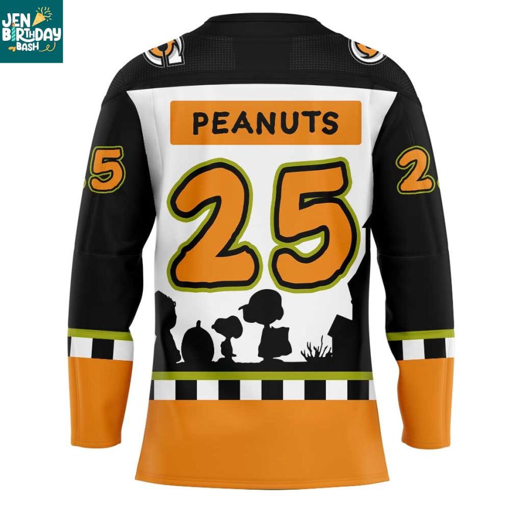 Cincinnati Cyclones Peanuts Halloween Snoopy 2025 Personalized Hockey Jersey