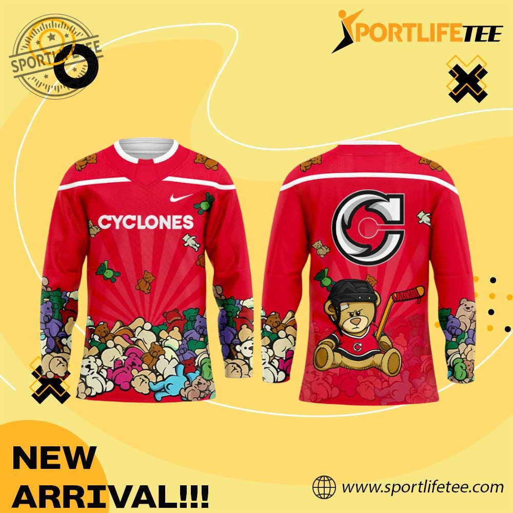 Cincinnati Cyclones X Teddy Bear Toss Night Hockey Jersey 2025