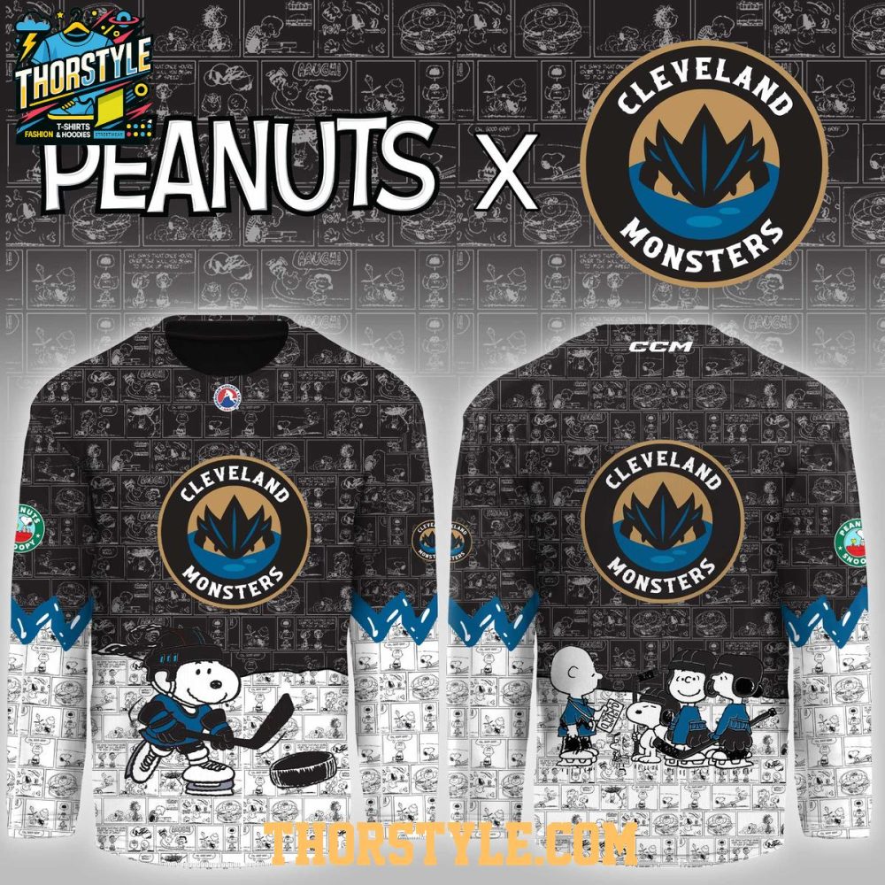 Cleveland Monsters Peanuts Night Game 2026 Personalized Hockey Jersey