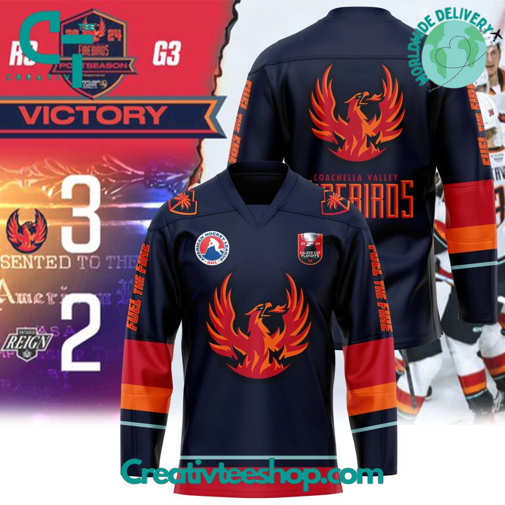Coachella Valley Firebirds Calder Cup 2024 Playoffs Hockey Jersey
