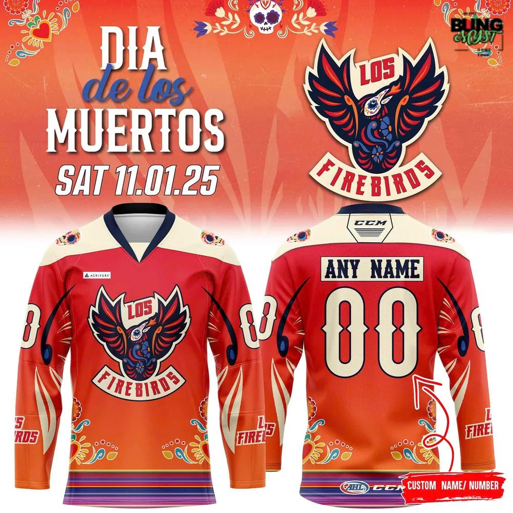 Coachella Valley Firebirds Día De Los Muertos 2025 Hockey Jersey
