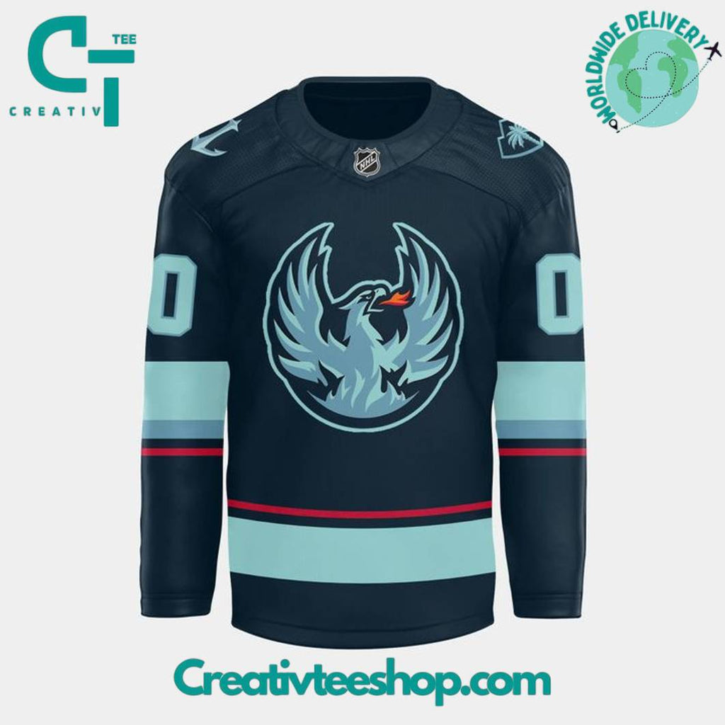 Coachella Valley Firebirds Kraken Night 2025 Special Hockey Jersey
