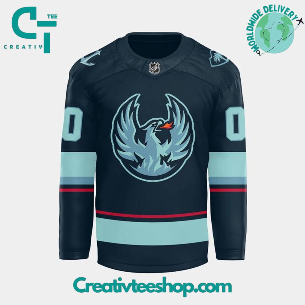 Coachella Valley Firebirds Kraken Night 2025 Special Hockey Jersey