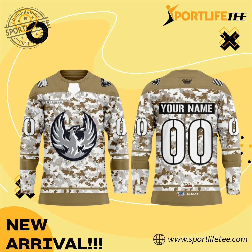 Coachella Valley Firebirds Military Appreciation Hockey Jersey