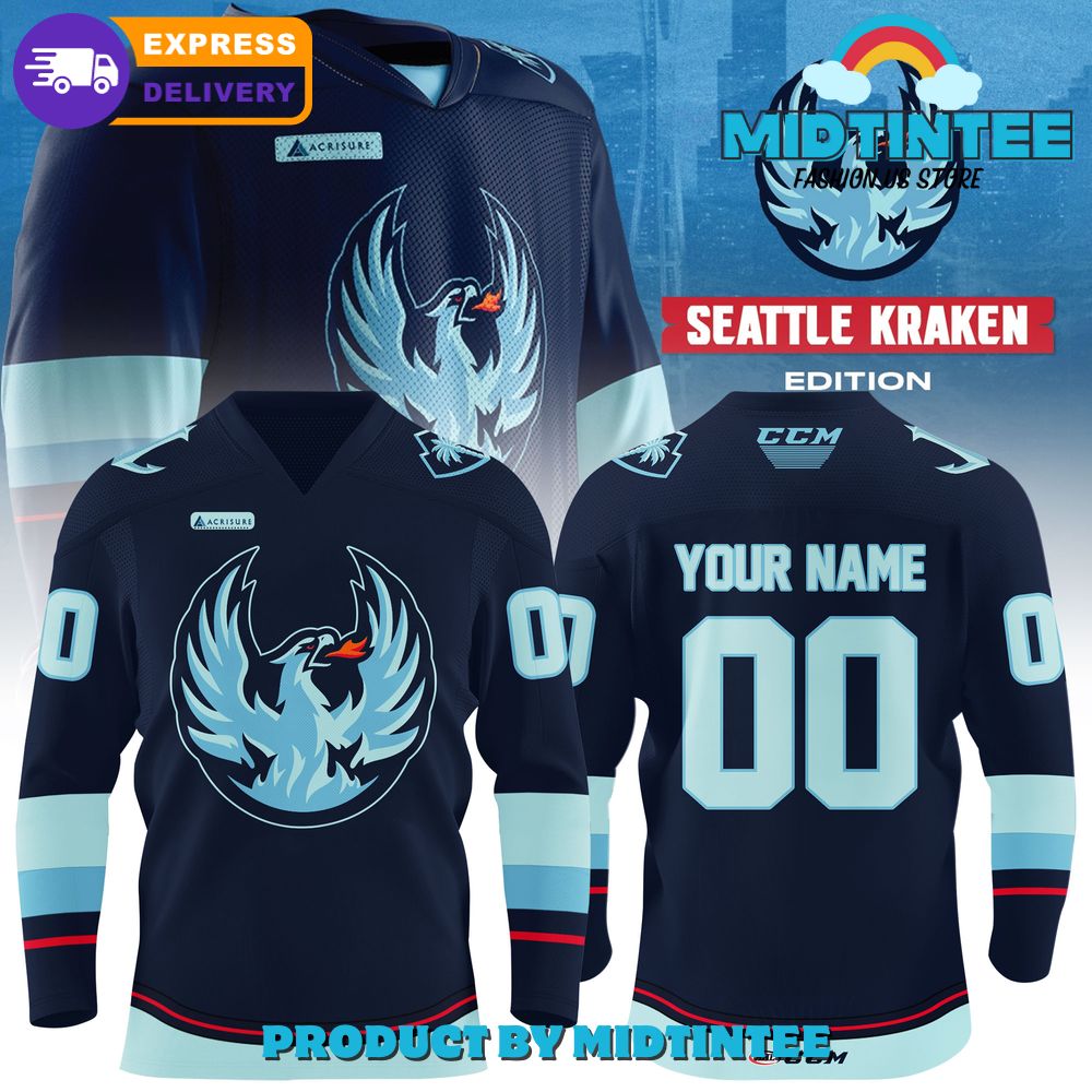 Coachella Valley Firebirds X Seattle Kraken Hockey Jersey