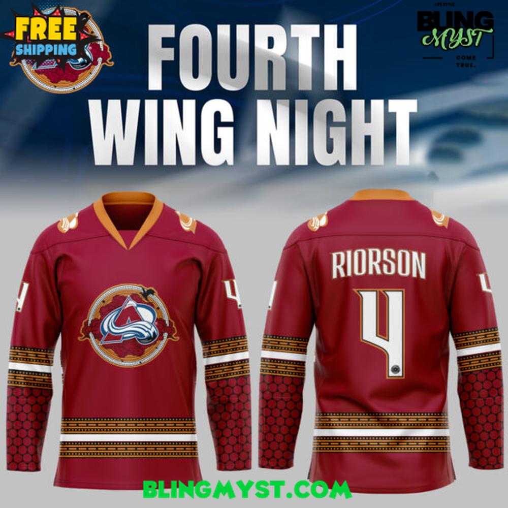 Colorado Avalanche Fourth Wing Night 2025 Hockey Jersey
