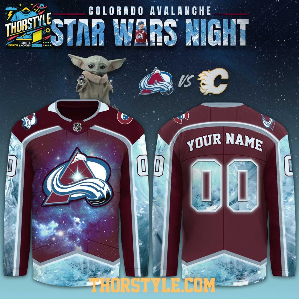 Colorado Avalanche Star Wars Night 2026 Personalized Hockey Jersey