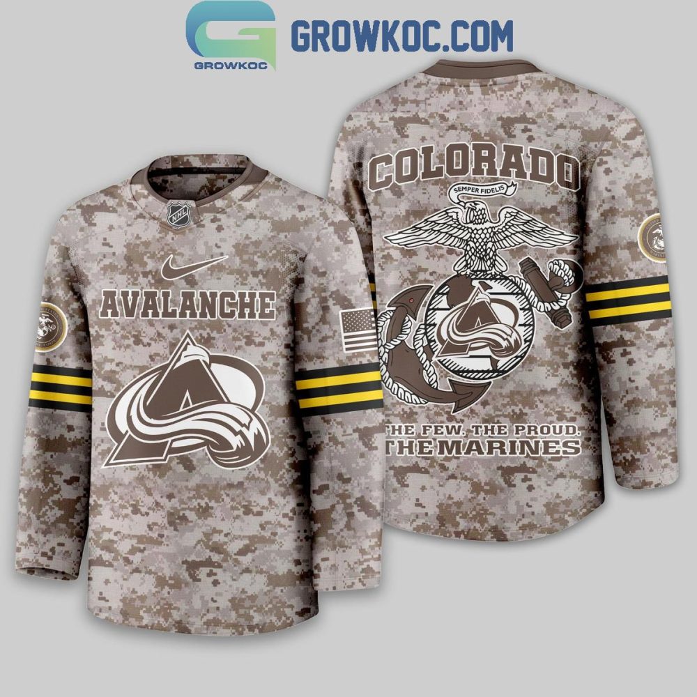 Colorado Avalanche Us Marine Corps Hockey Jersey