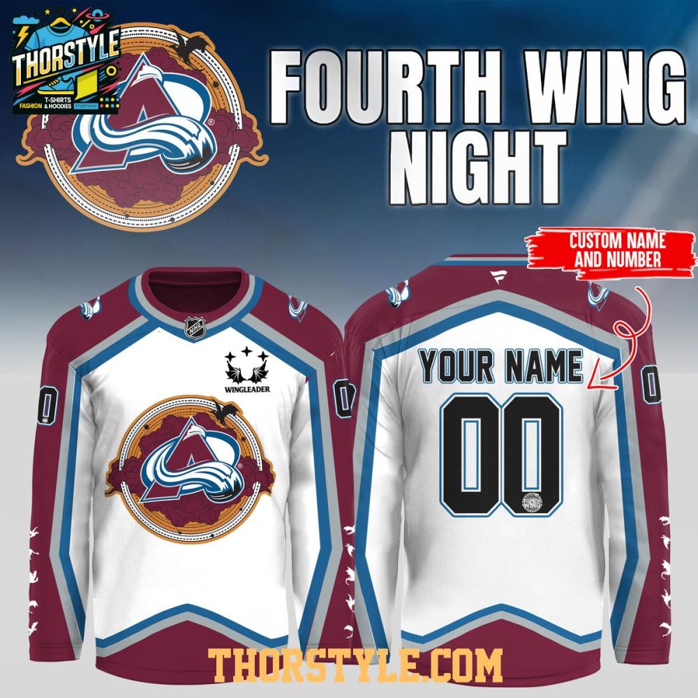 Colorado Avalanche Wing 2026 Home X Away Night Personalized Hockey Jersey