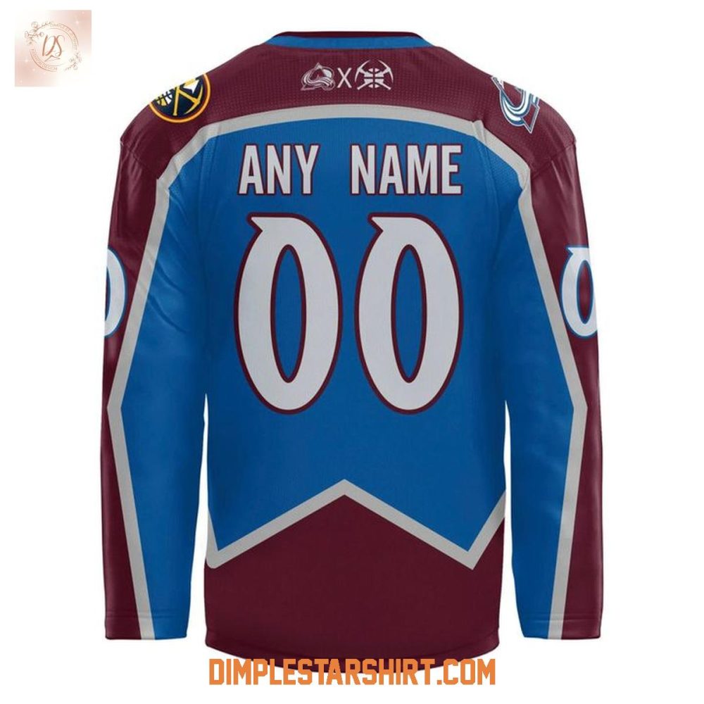 Colorado Avalanche X Denver Nuggets Crossover Night Hockey Jersey