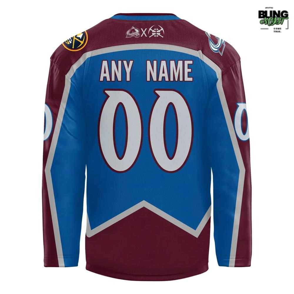 Colorado Avalanche X Denver Nuggets Crossover Night Hockey Jersey
