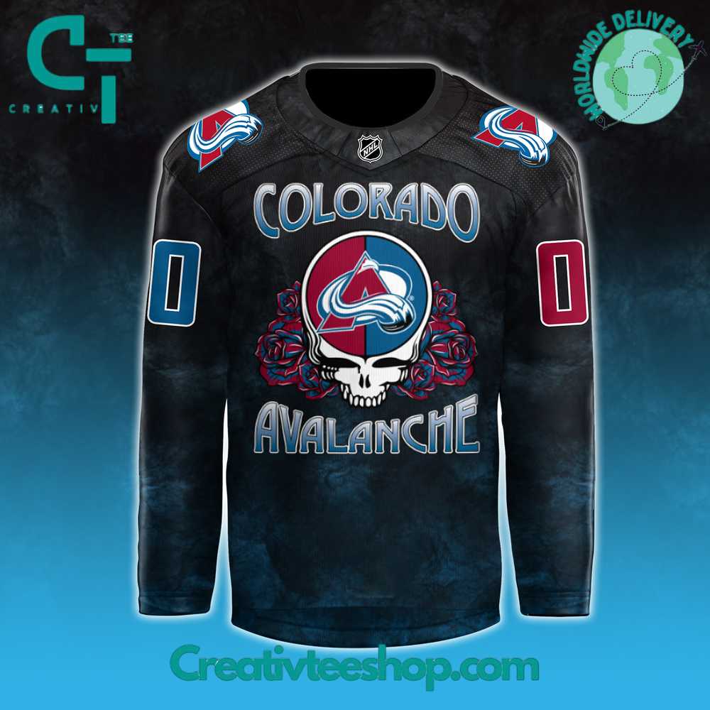 Colorado Avalanche X Grateful Dead Night 2024 Hockey Jersey