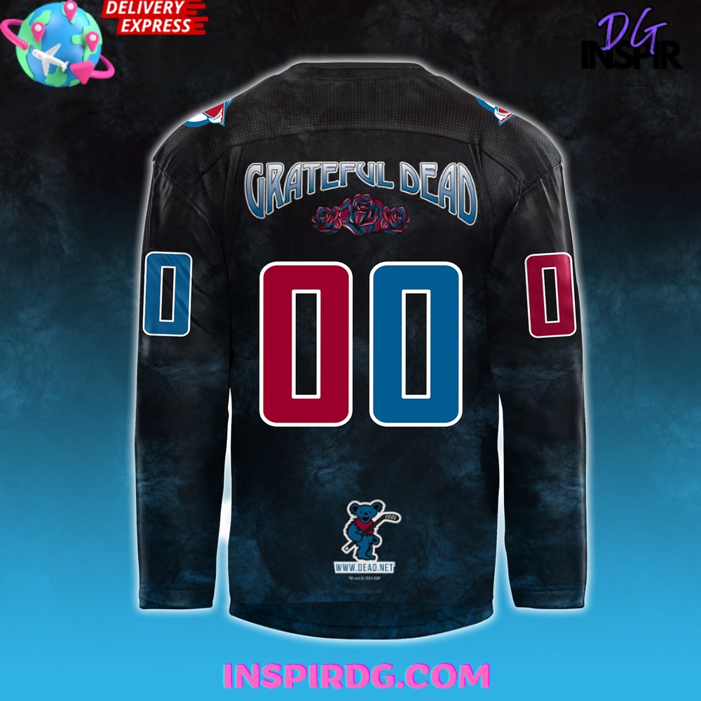 Colorado Avalanche X Grateful Dead Night 2024 Hockey Jersey
