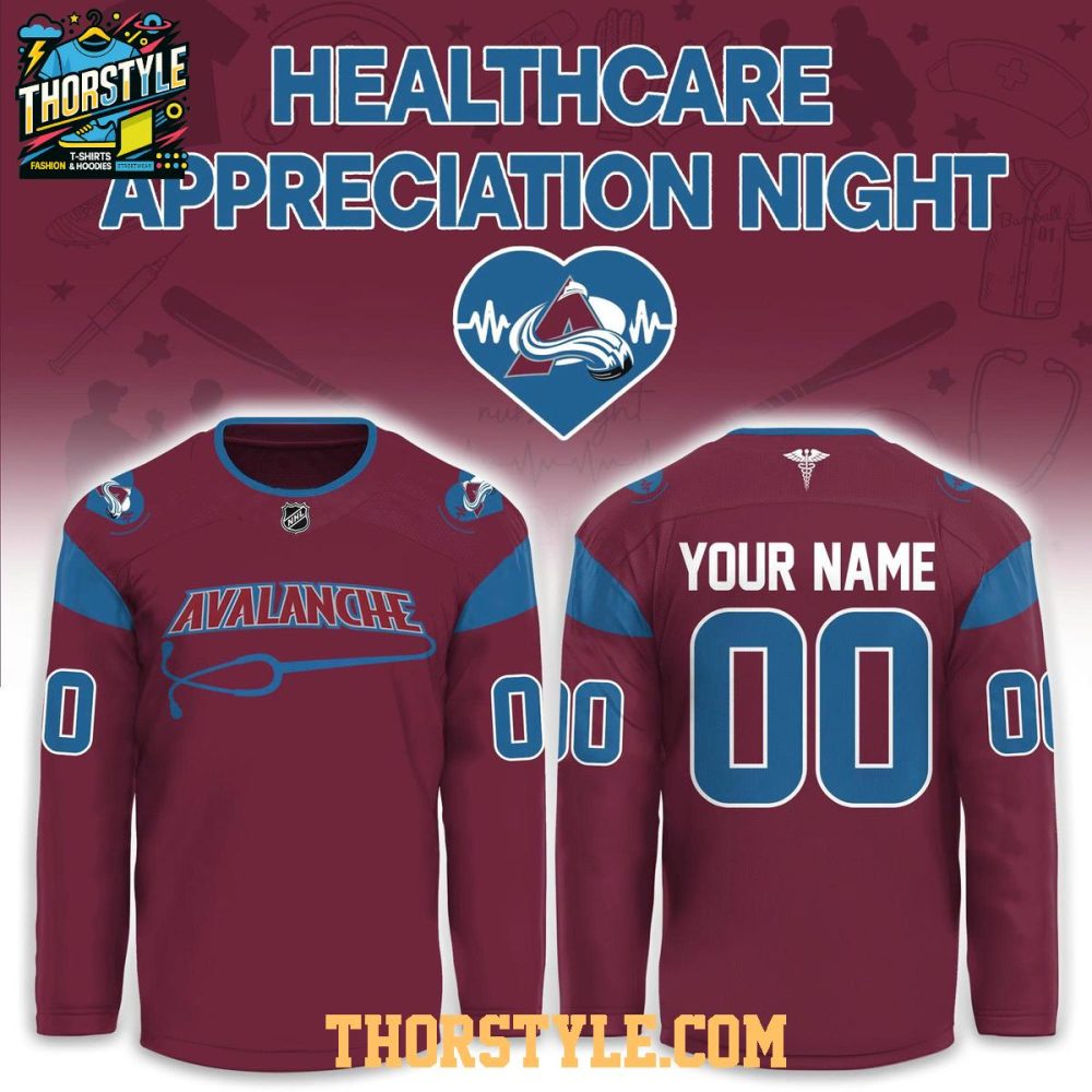 Colorado Avalanche X Healthcare Appreciation Night 2026 Personalized Hockey Jersey