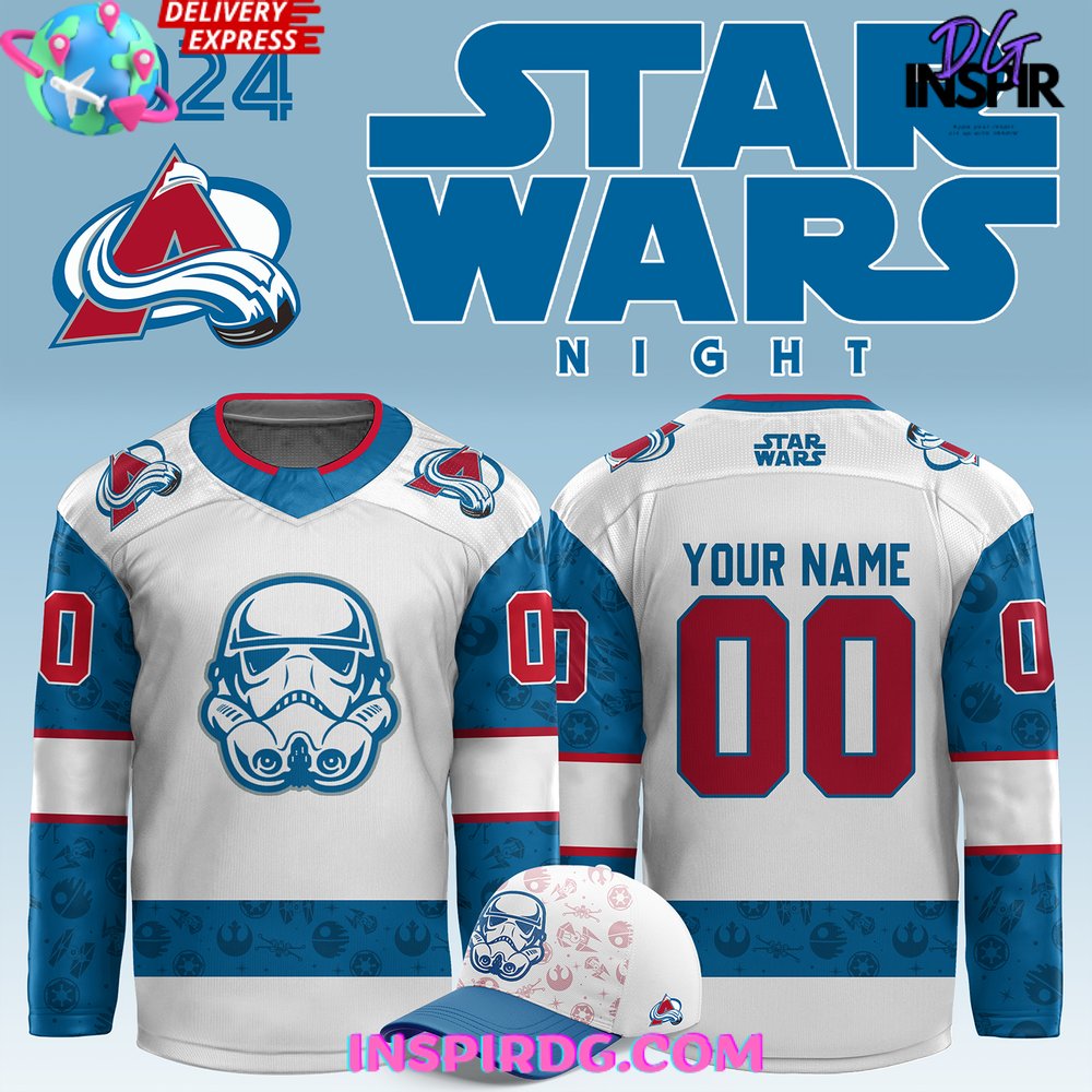 Colorado Avalanche X Star Wars Night 2024 Custom Hockey Jersey
