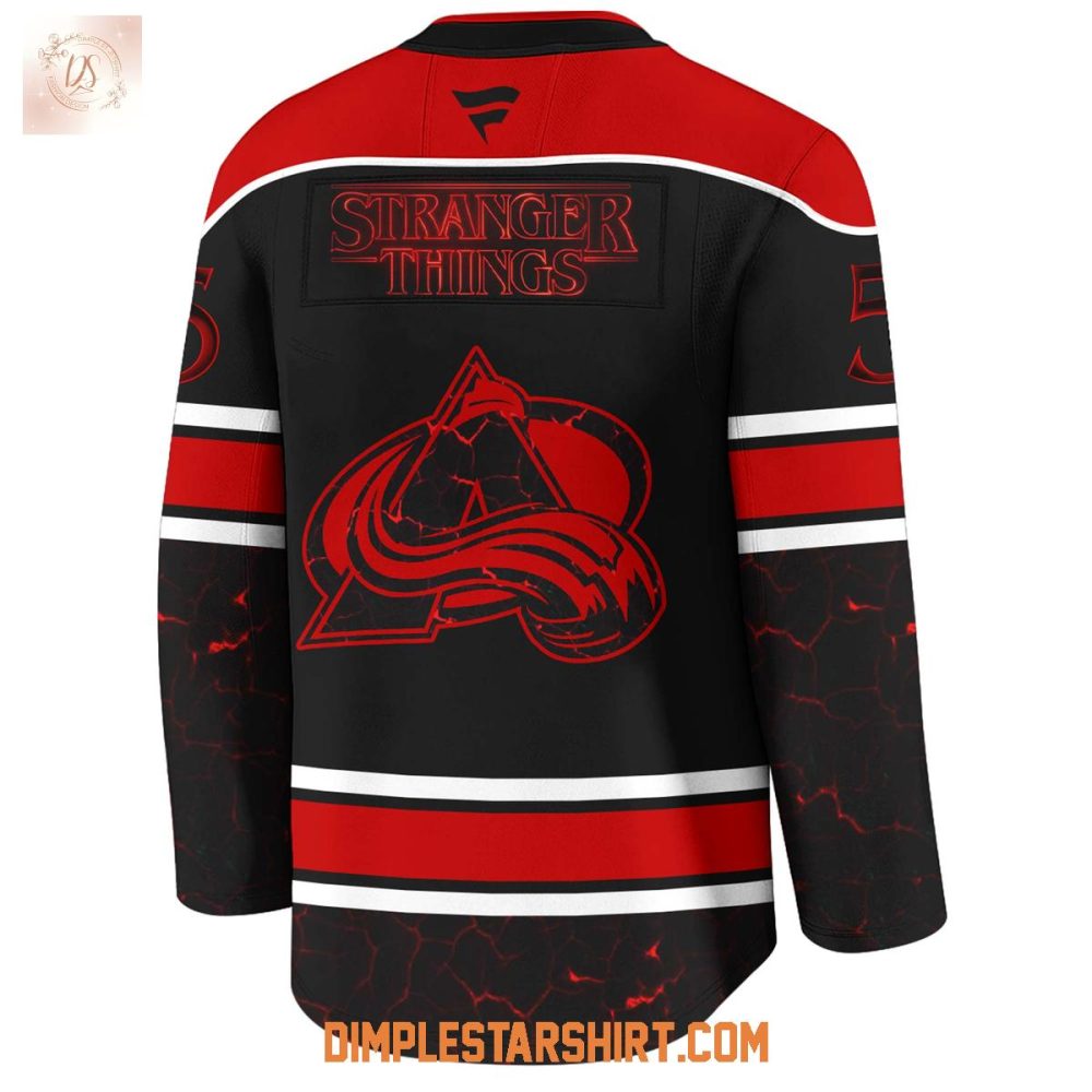 Colorado Avalanche X Stranger Things 5 One Last Adventure Jersey