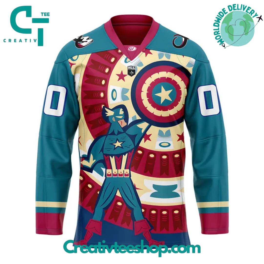Colorado Mammoth X Super Hero Night Special Hockey Jersey