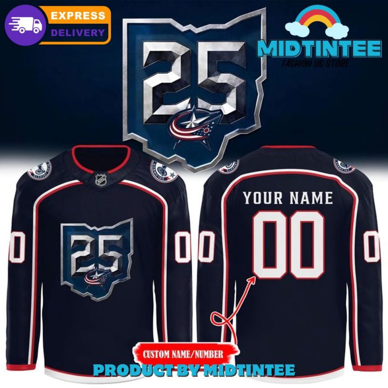 Columbus Blue Jackets 25Th Anniversary Season Hockey Jersey 2025