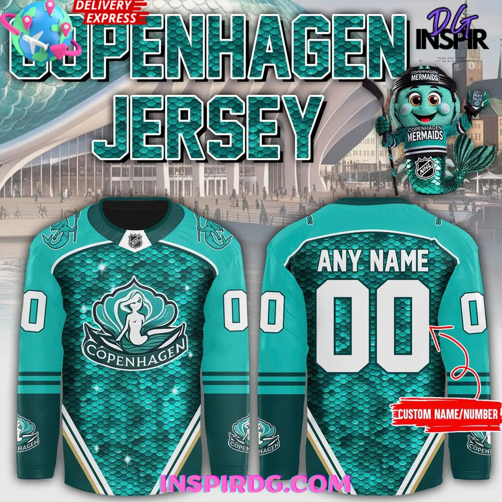 Copenhagen Mermaids Nhl 2025 Hockey Jersey