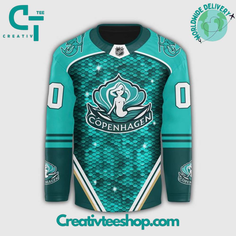 Copenhagen Mermaids Special Edition Nhl Hockey Jersey