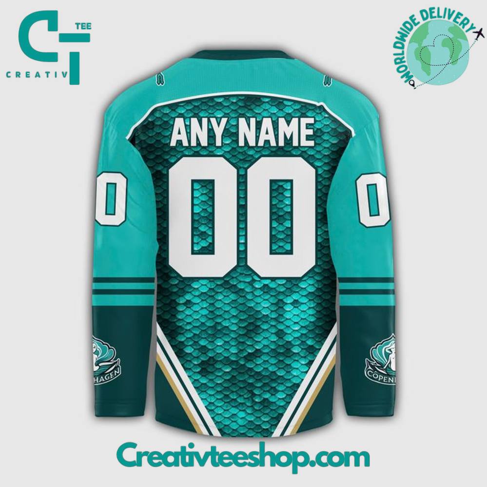 Copenhagen Mermaids Special Edition Nhl Hockey Jersey