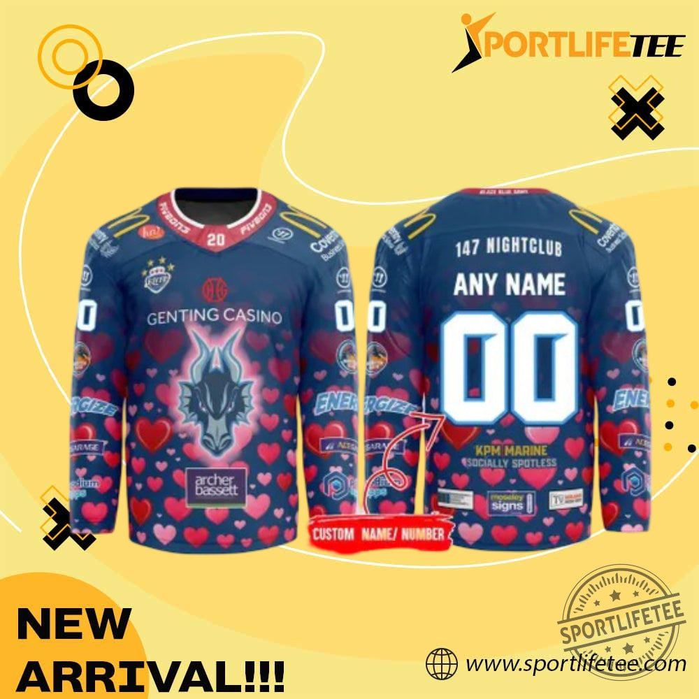 Coventry Blaze 2026 Valentines Day Hockey Jersey