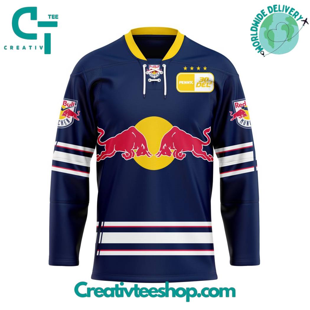 Del Ehc Red Bull Munchen Home Kits Hockey Jersey