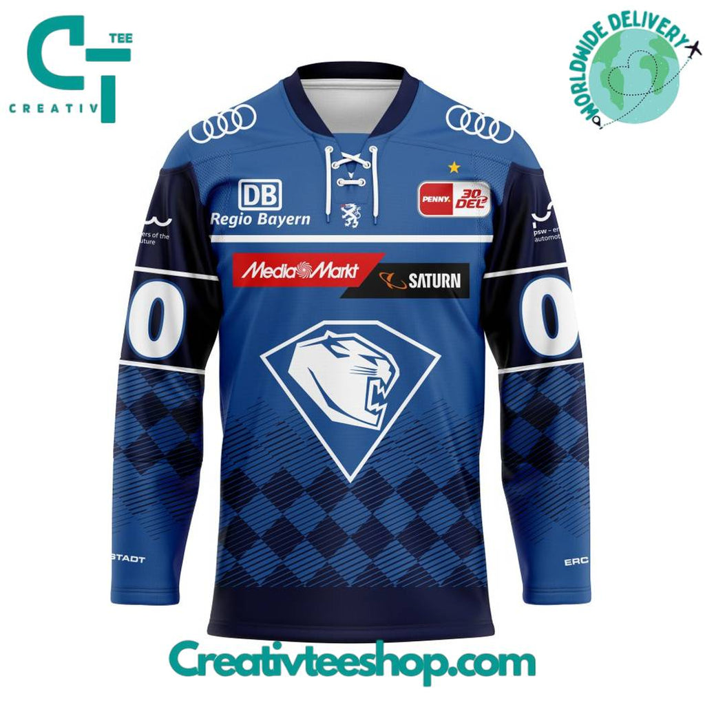 Del Erc Ingolstadt Home Kits Hockey Jersey