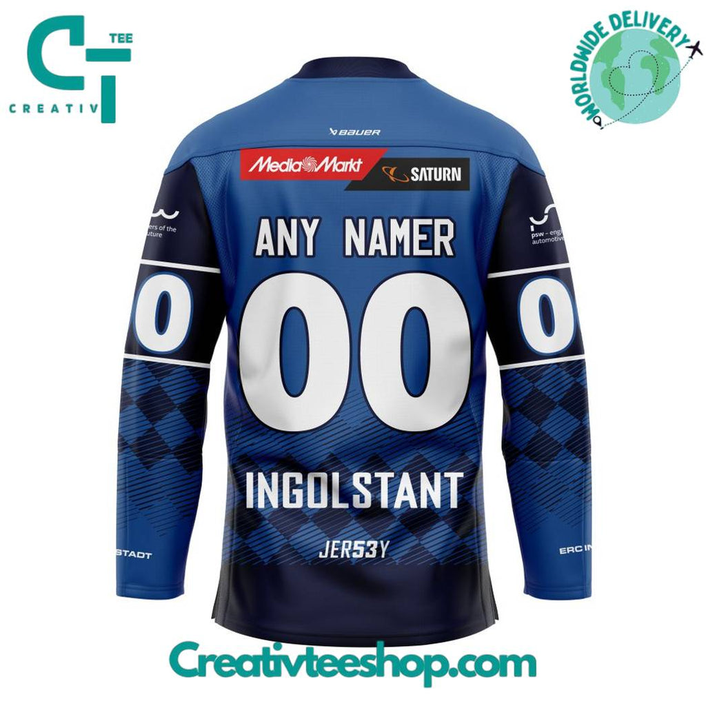 Del Erc Ingolstadt Home Kits Hockey Jersey