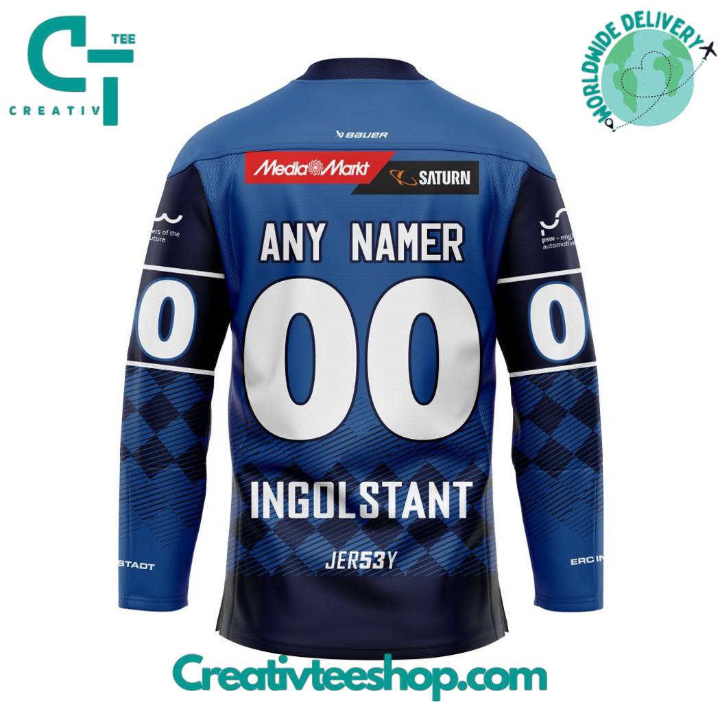 Del Erc Ingolstadt Home Kits Hockey Jersey
