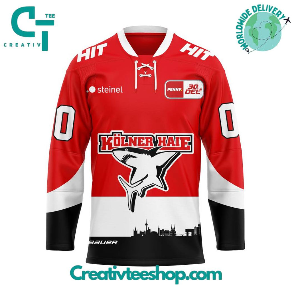 Del Kolner Haie Home Kits Hockey Jersey