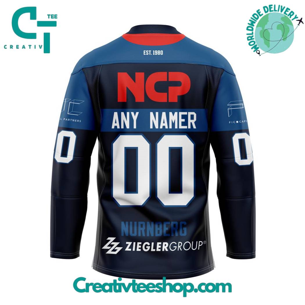 Del Nurnberg Ice Tigers Home Kits Hockey Jersey