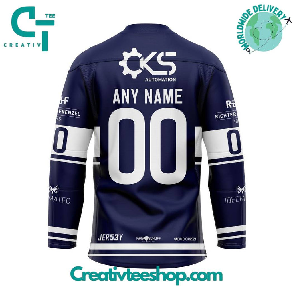 Del Straubing Tigers Home Kits Hockey Jersey