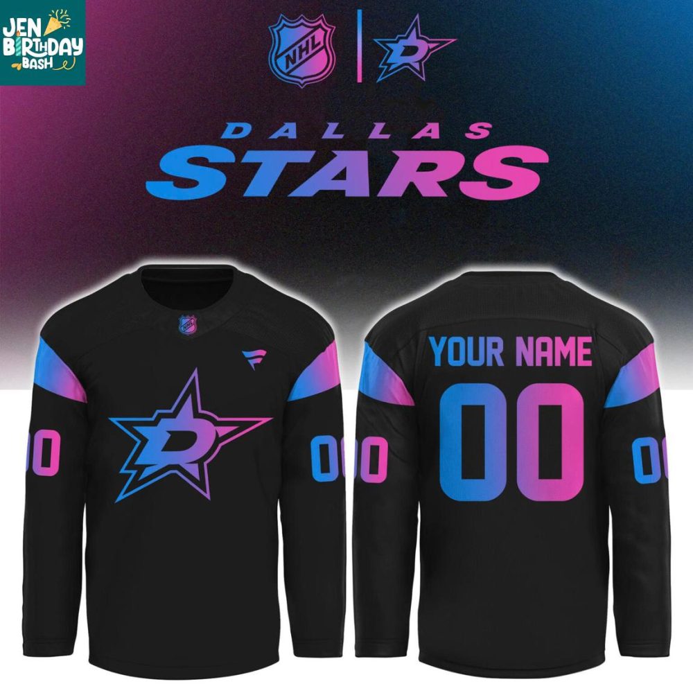 Dallas Stars Cyberpunk 2026 Game Night Personalized Hockey Jersey
