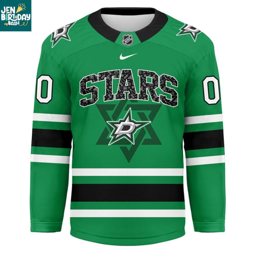 Dallas Stars Happy Hanukkah 2025 Personalized Hockey Jersey